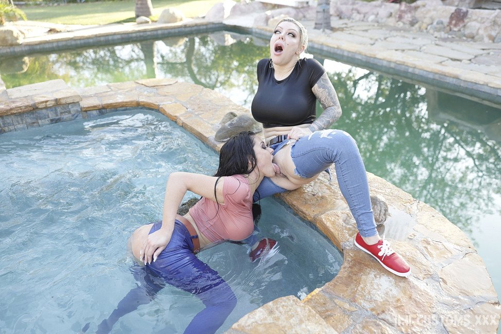 Wet & Wild: Karma Rx & Ginanna Grey’s Denim Makeout Meltdown Gallery - Photo 8