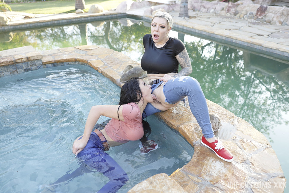 Wet & Wild: Karma Rx & Ginanna Grey’s Denim Makeout Meltdown Gallery - Photo 10