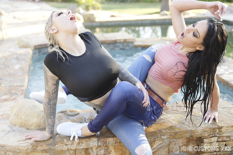 Wet & Wild: Karma Rx & Ginanna Grey’s Denim Makeout Meltdown Gallery - Photo 42