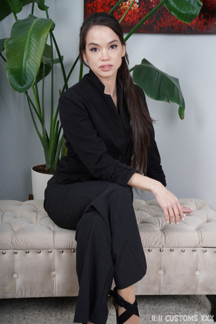 "Angelina Moon’s Thigh High Seduction with Spit Play" Gallery