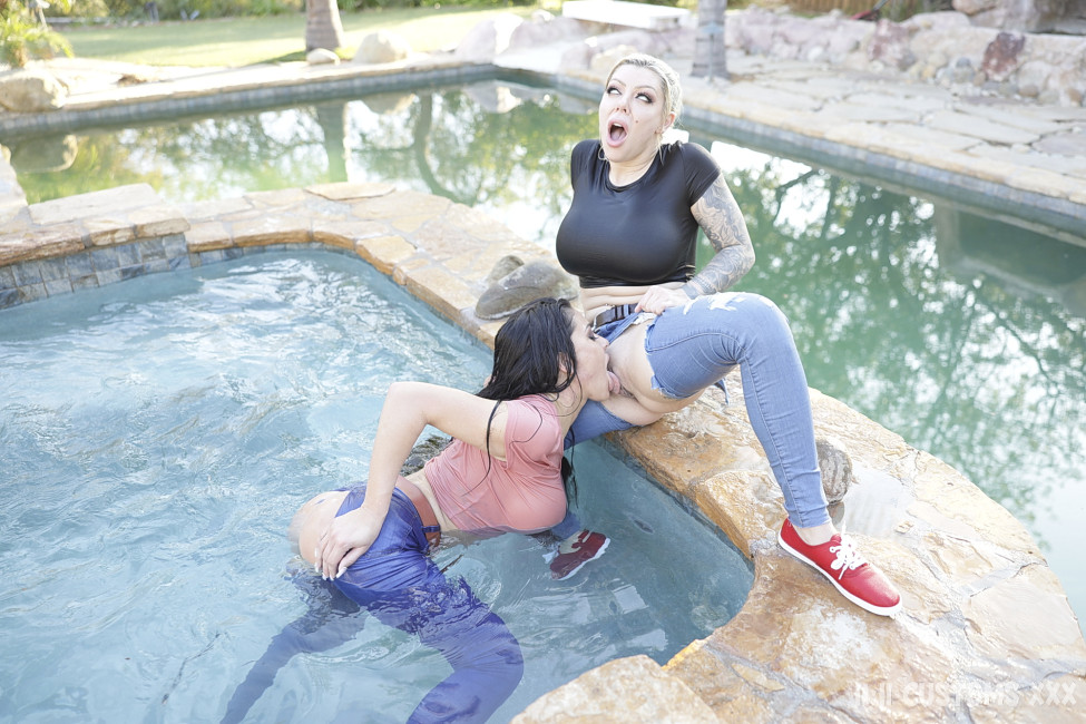 Wet & Wild: Karma Rx & Ginanna Grey’s Denim Makeout Meltdown Gallery - Photo 7